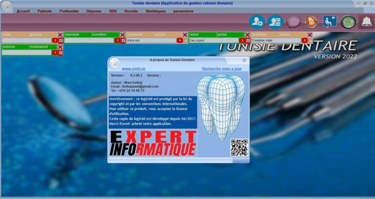 Logiciel gestion cabinet médecin dentiste