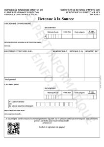 La Retenue à la Source en Tunisie : Tout ce qu’il faut savoir